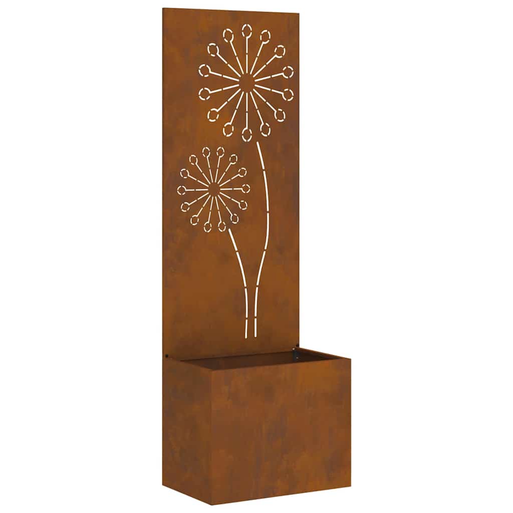 Garten Sichtschutz-Leinwand Rostig 50 x 140 cm Wetterfeststahl